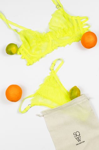 Peony Sarı İç Çamaşırı Takım