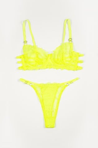 Peony Sarı İç Çamaşırı Takım