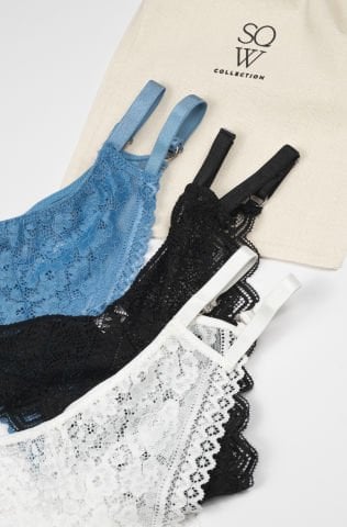 Meeri Siyah Süngersiz Korse Takım