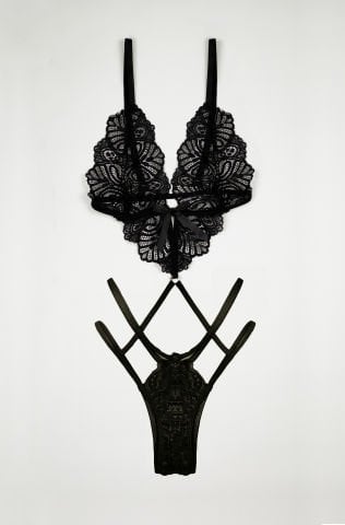 Emerald Siyah Bodysuit