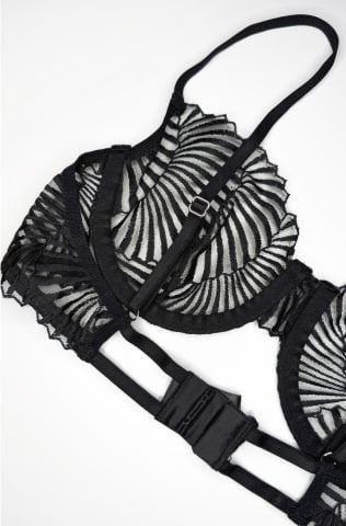 Ailsa Siyah Zebra İç Çamaşır Takımı