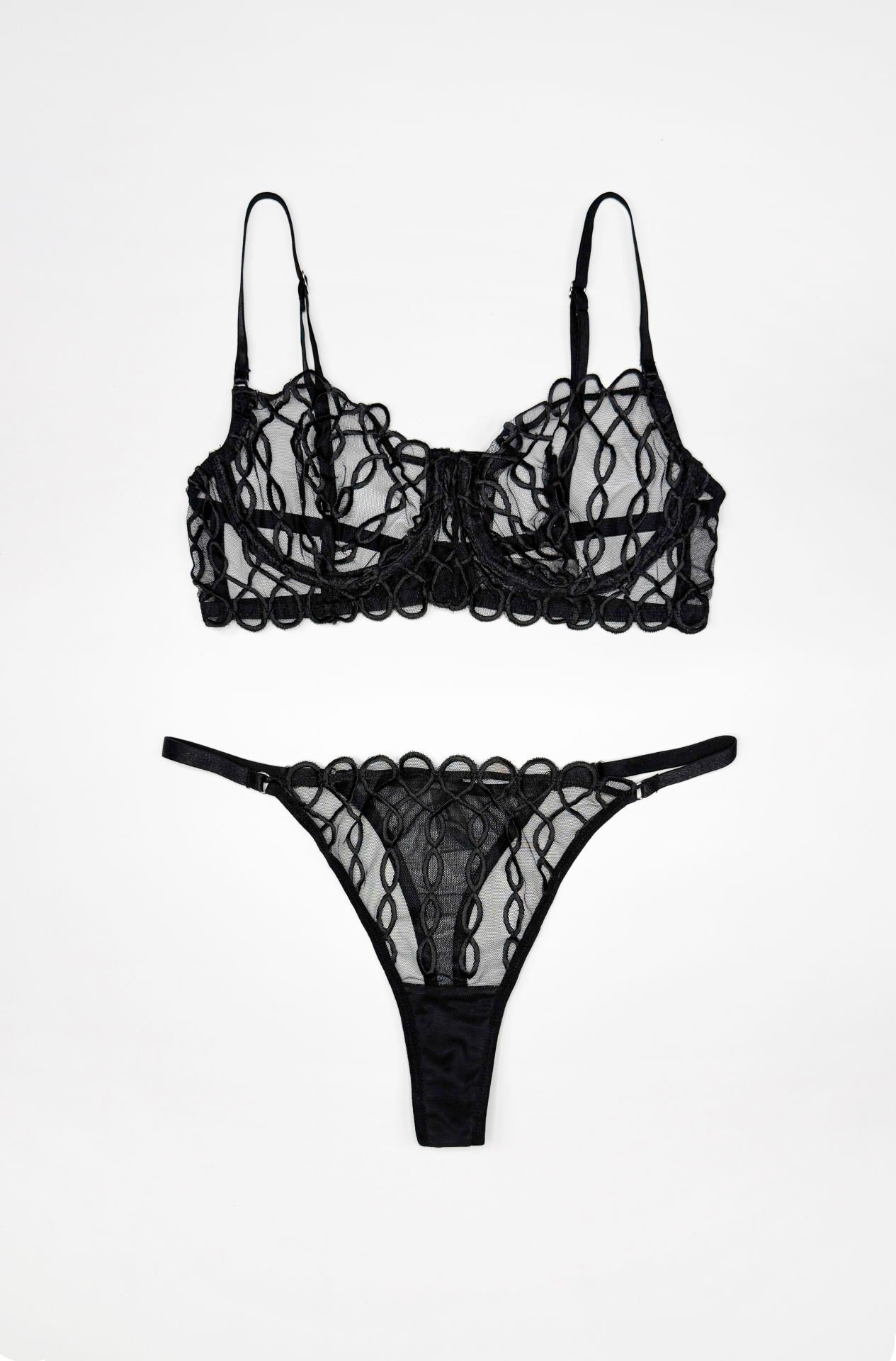 Ash Siyah İç Çamaşır Takımı