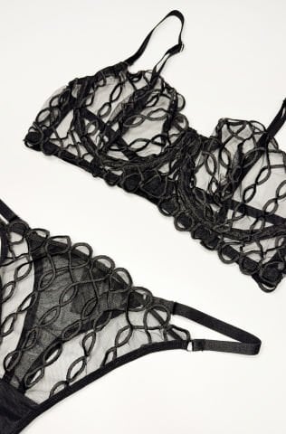 Ash Siyah İç Çamaşır Takımı