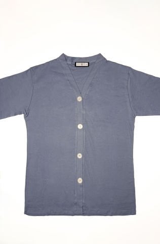 Fleur Mavi Penye Pijama Takımı