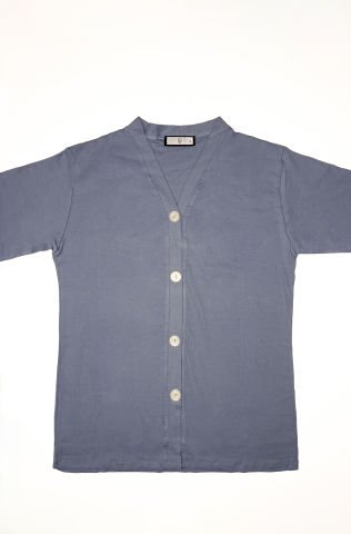 Fleur Mavi Penye Pijama Takımı